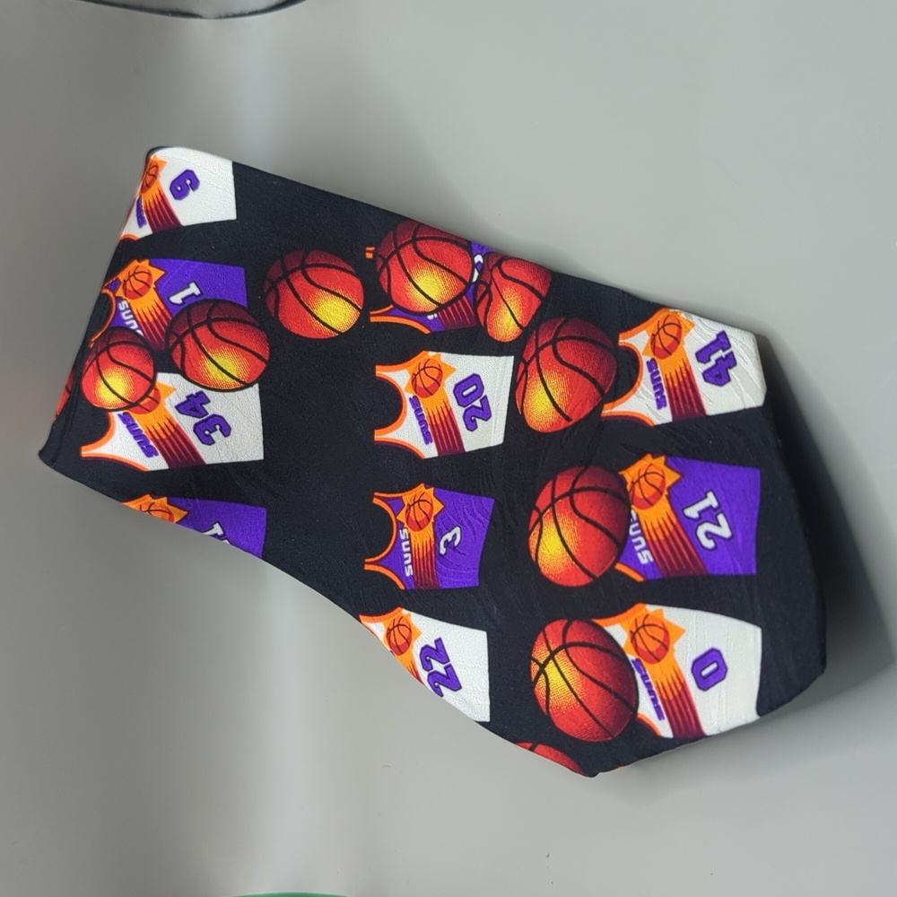 PHOENIX SUNS NBA Neck Tie Win Lose or Tie Dillard's Limited Edition 100% Silk